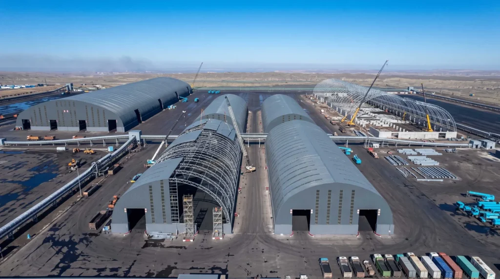 Sub-Zero Mega Span: Four 151m Bolted Space Frame Coal Sheds Conquering Russian Far East Conditions