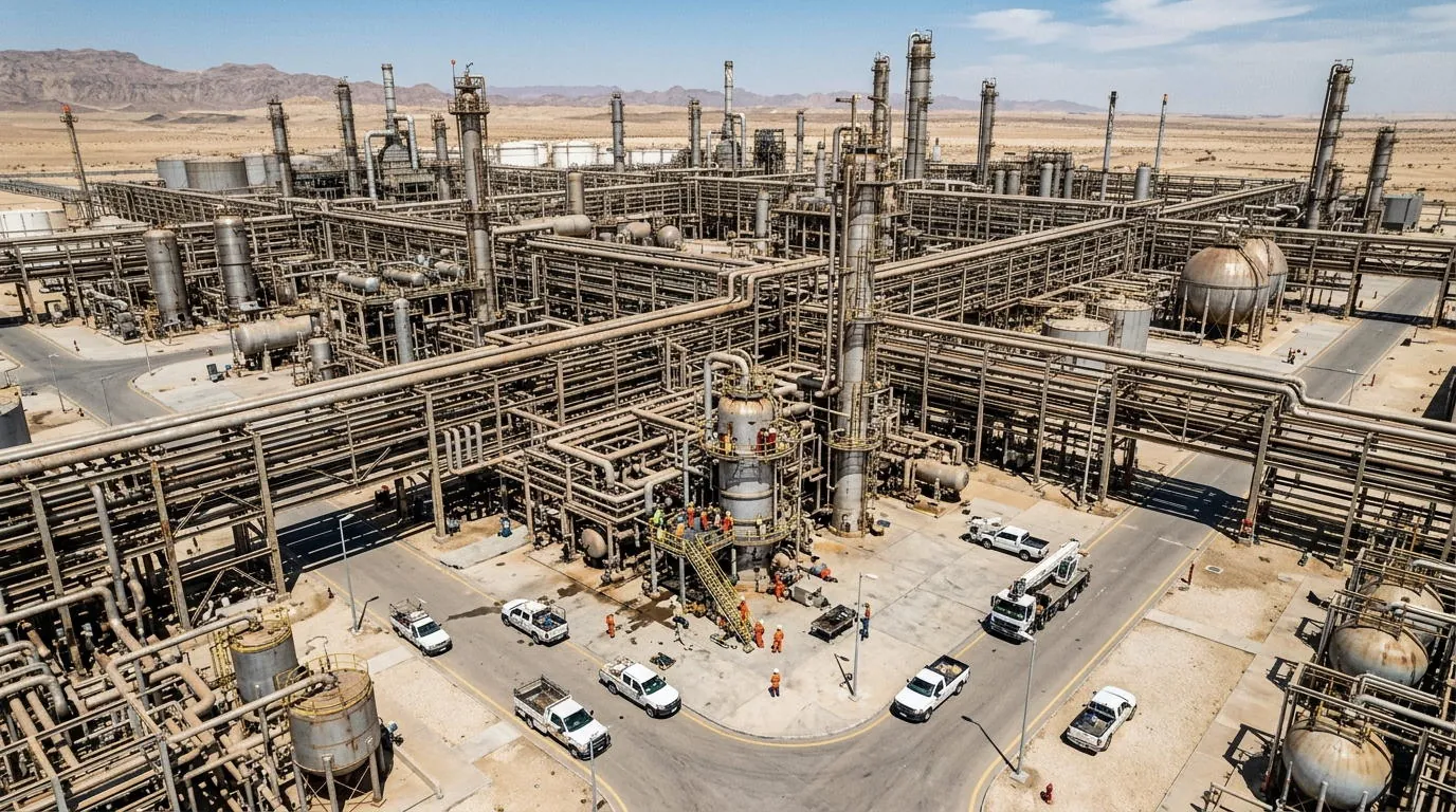 80,000-Ton Heavy Petrochemical Pipe Rack Project in Saudi Arabia: High-Load Capacity and Desert Durability