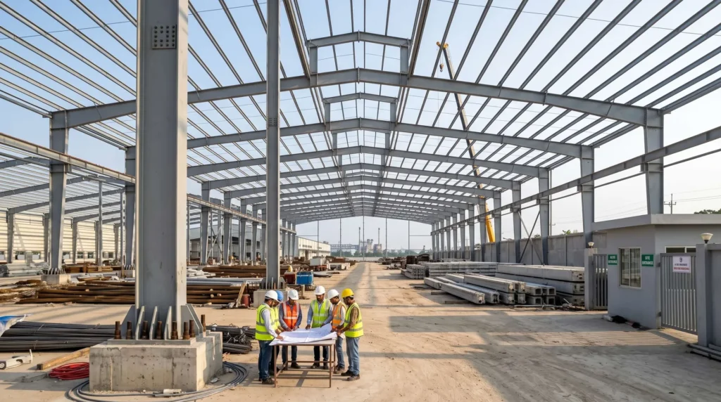 85,000 sqm LEED-Platinum Textile & Garment Hub in Bangladesh EPZ: RSC Accord Fire-Safety Compliance, Zero-Ponding Sawtooth Roofs, and Fast-Track Pre-Monsoon Turnkey Erection