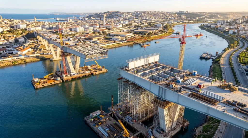 850-Meter Continuous Steel Box Girder Highway Bridge in Algiers: Heavy-Duty Urban Mobility and Rapid Modular Erection