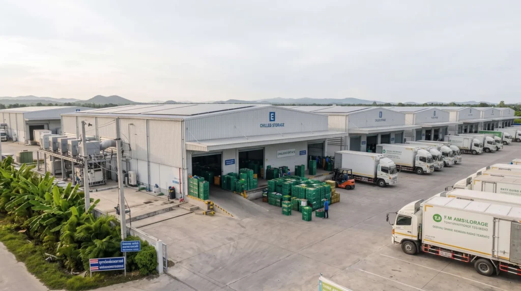 42,000 sqm Modular Agro-Processing Cluster in Thailand: Solar-Integrated Cold Storage and Thermal Efficiency