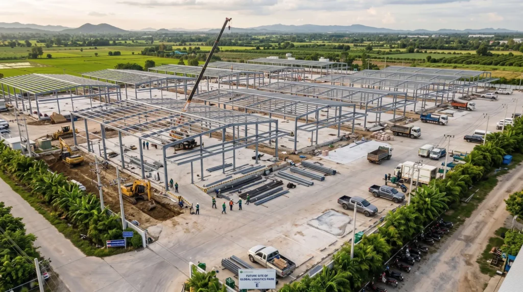 42,000 sqm Modular Agro-Processing Cluster in Thailand: Solar-Integrated Cold Storage and Thermal Efficiency