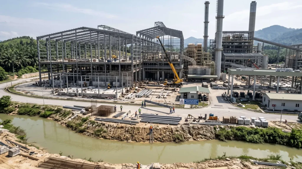 30MW Palm Biomass Power Plant in Malaysia: Heavy Conveyor Galleries and Acid-Resistant Systems