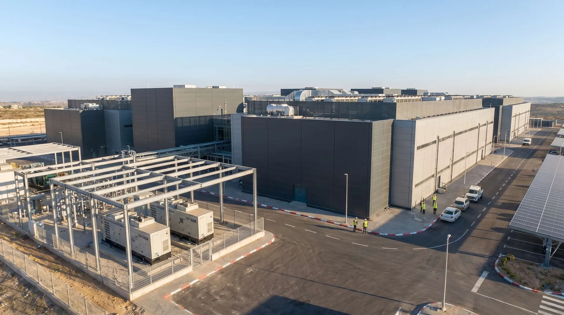 65,000 sqm Hyperscale Cloud & AI Data Center in Israel: Heavy Rooftop Chiller Vibration Damping and Accelerated Turnkey Delivery