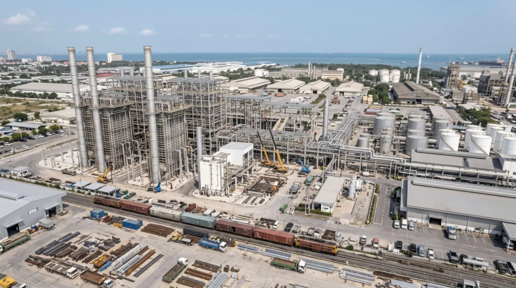 35MW Waste-to-Energy Plant in Thailand: Incinerator Towers and Leachate-Resistant Steel Framing