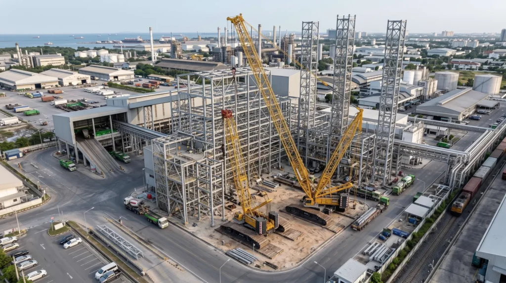 35MW Waste-to-Energy Plant in Thailand: Incinerator Towers and Leachate-Resistant Steel Framing