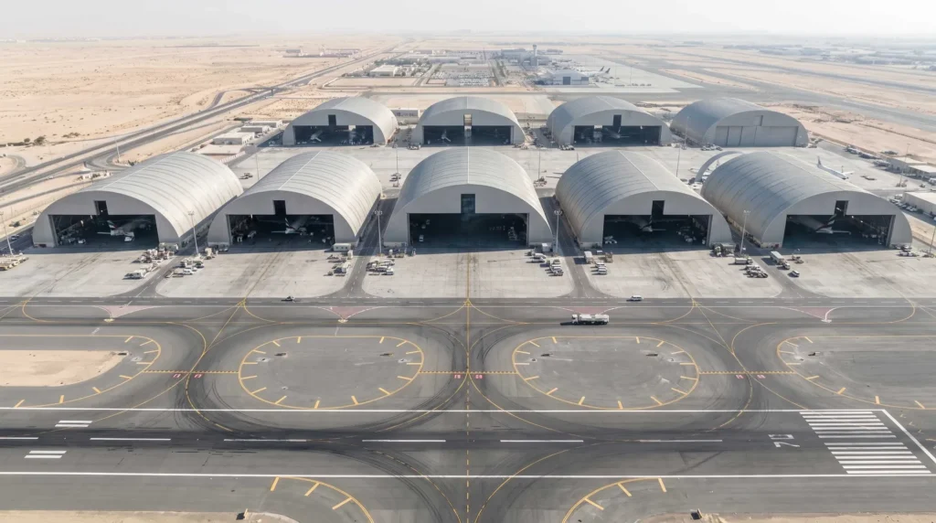 80-Meter Clear Span Aviation Hangar in the Philippines: Engineered for Category 5 Typhoons and High-Seismic Resilience