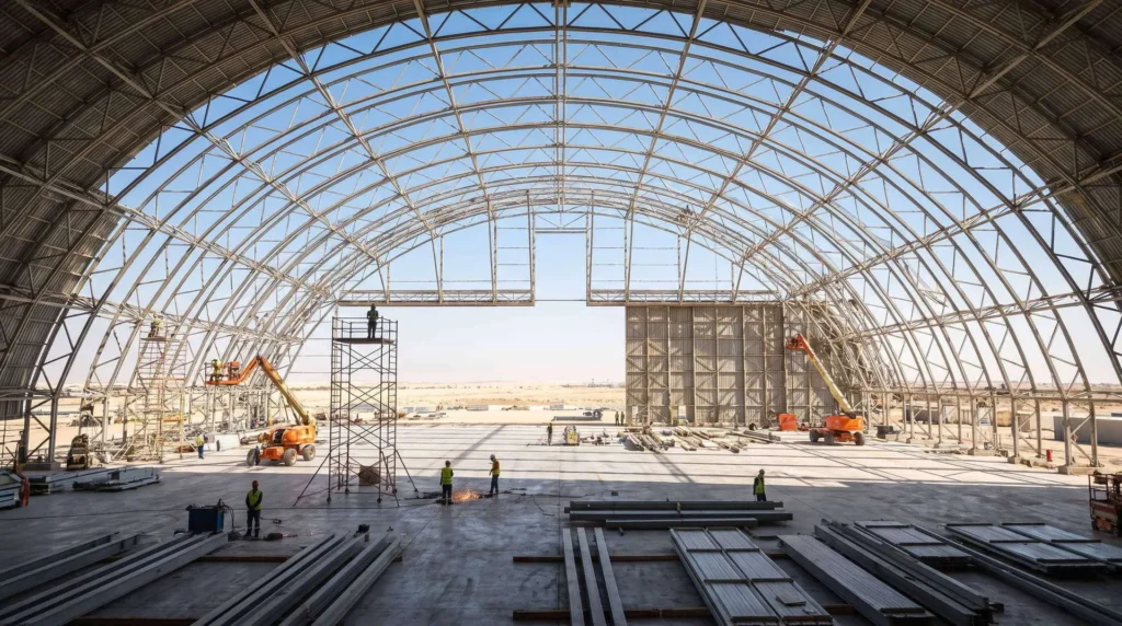 80-Meter Clear Span Aviation Hangar in the Philippines: Engineered for Category 5 Typhoons and High-Seismic Resilience