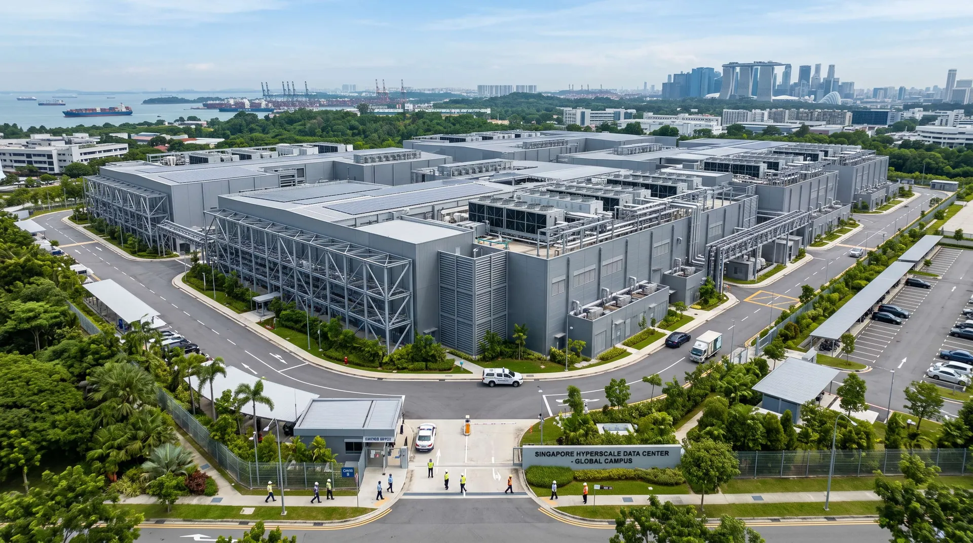 48,000 sqm Hyperscale Supercomputing Data Center in Singapore: Heavy-Duty Rigidity, Vibration Control, and Accelerated Delivery