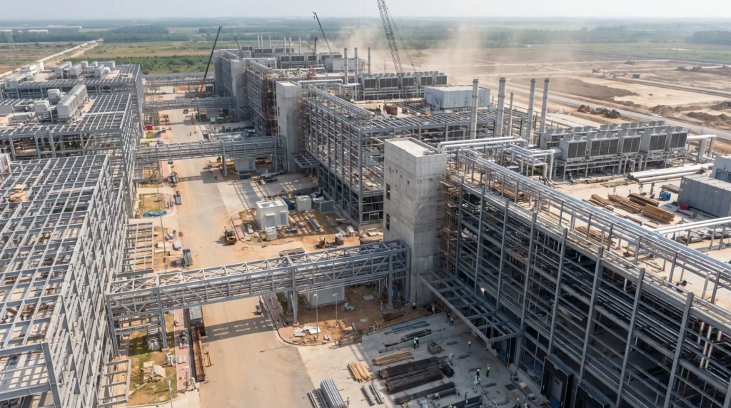 45,000 sqm Multi-Tier Precision Electronics Cleanroom Workshop in Vietnam: Micro-Vibration Control, Heavy Inter-Building Skybridge, and Accelerated Clean-Build Handover