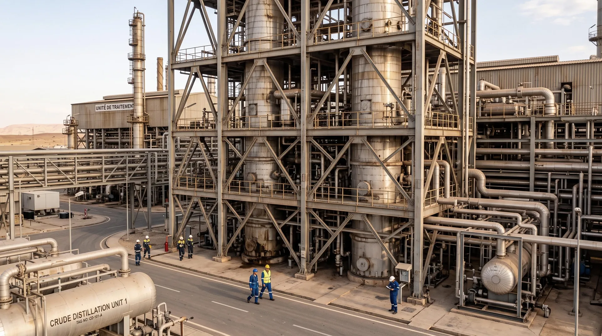 65,000-Ton Oil Refinery and Processing Structures in Algeria: Heavy Load Support and Fire-Resistant Design