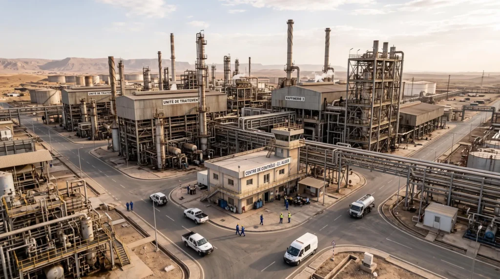 65,000-Ton Oil Refinery and Processing Structures in Algeria: Heavy Load Support and Fire-Resistant Design